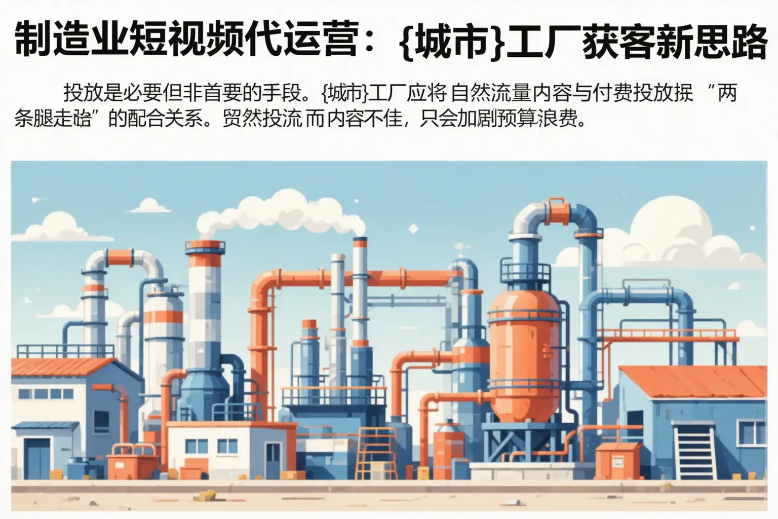 制造业短视频代运营：日喀则工厂获客新思路