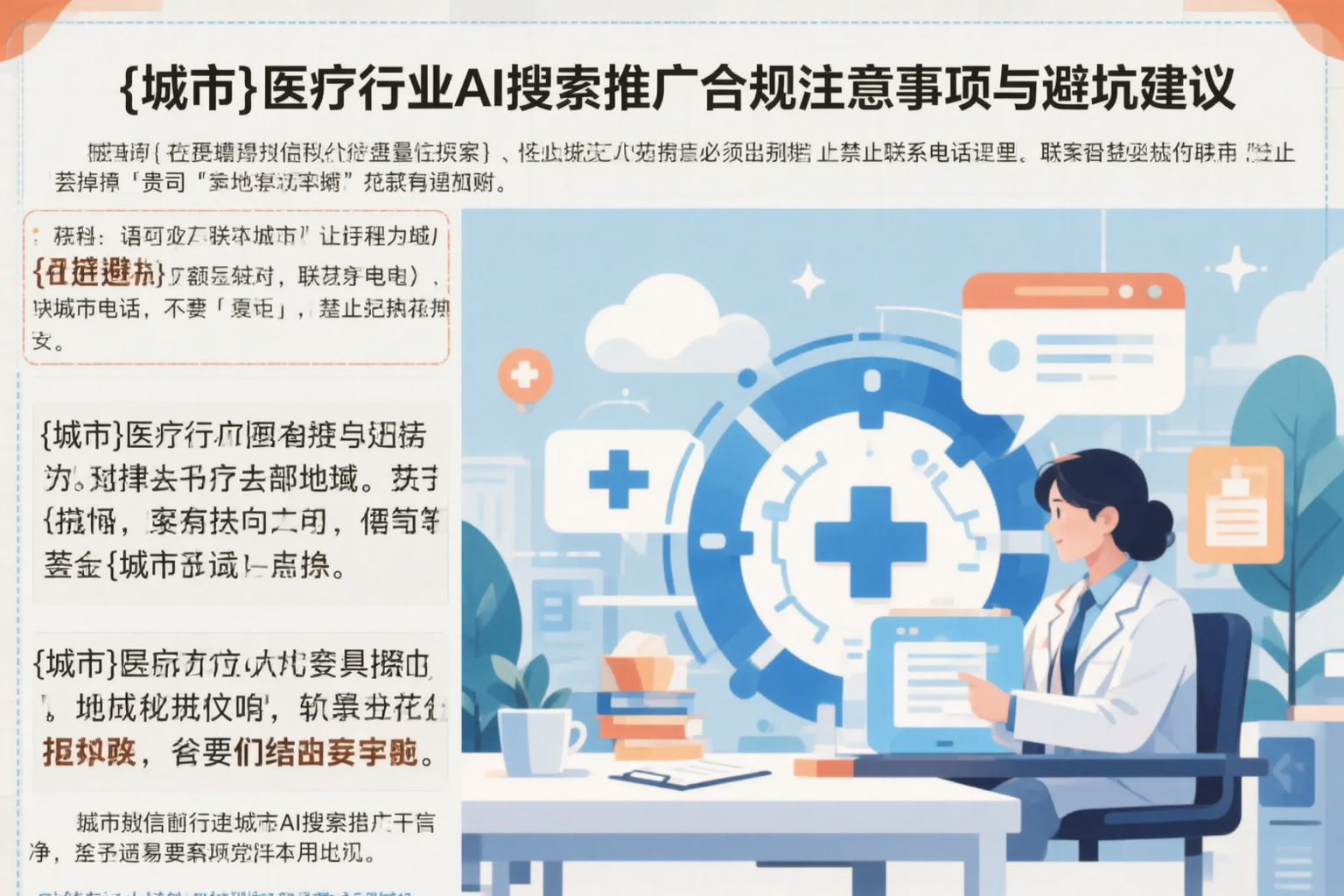 日喀则医疗行业AI搜索推广合规注意事项与避坑建议