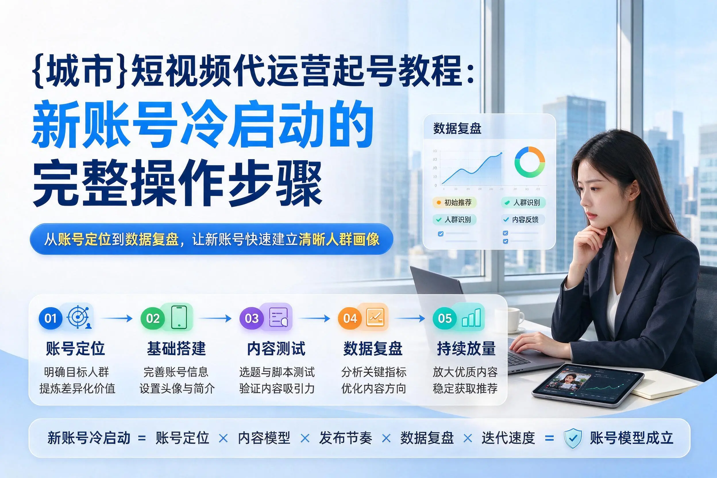 日喀则短视频代运营起号教程:新账号冷启动的完整操作步骤