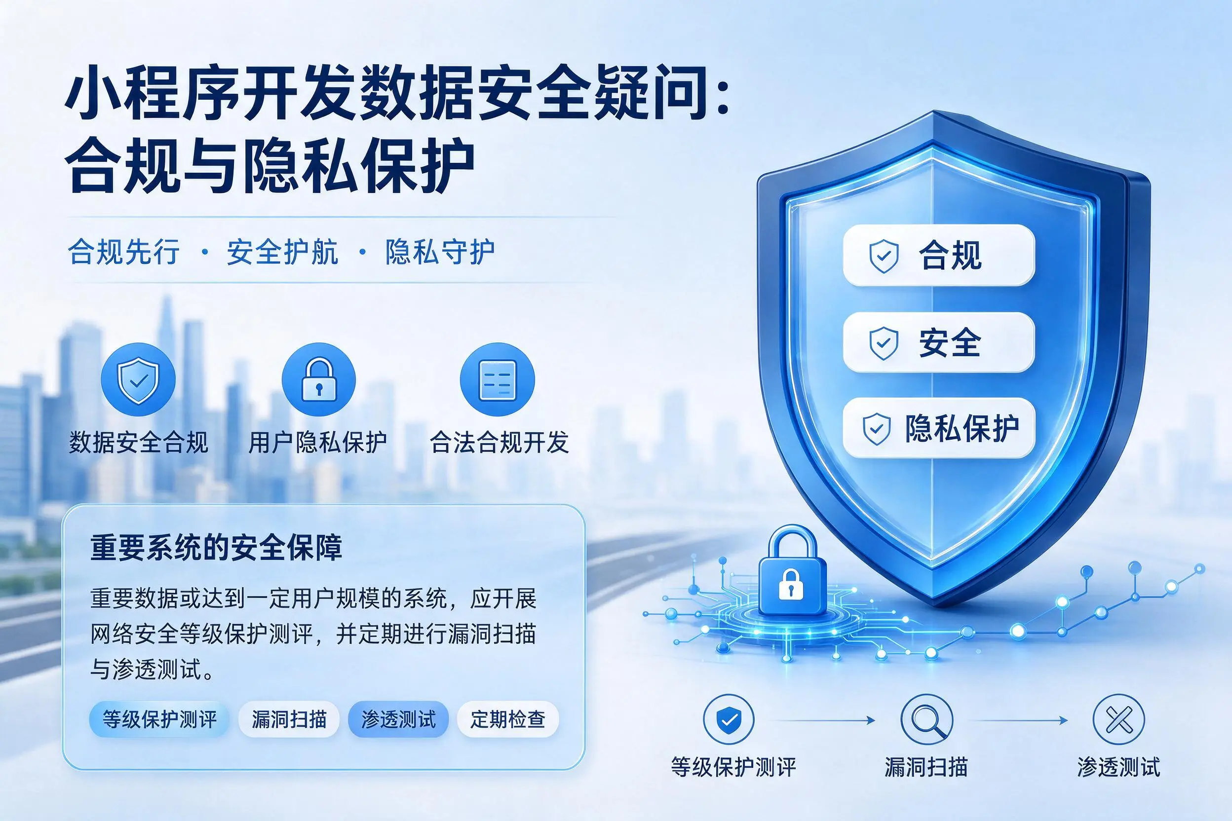 日喀则小程序开发数据安全疑问：合规与隐私保护