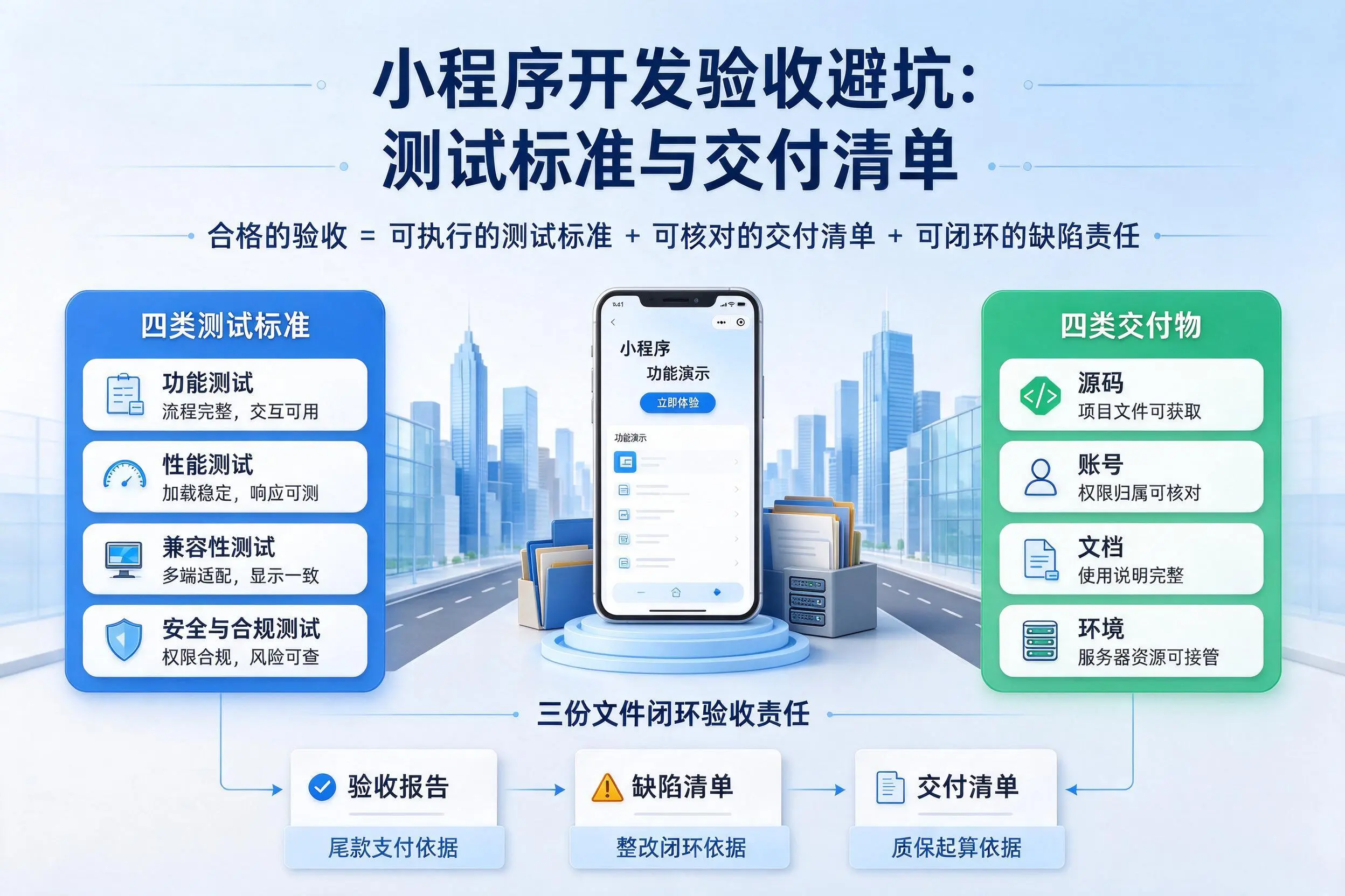 日喀则小程序开发验收避坑：测试标准与交付清单