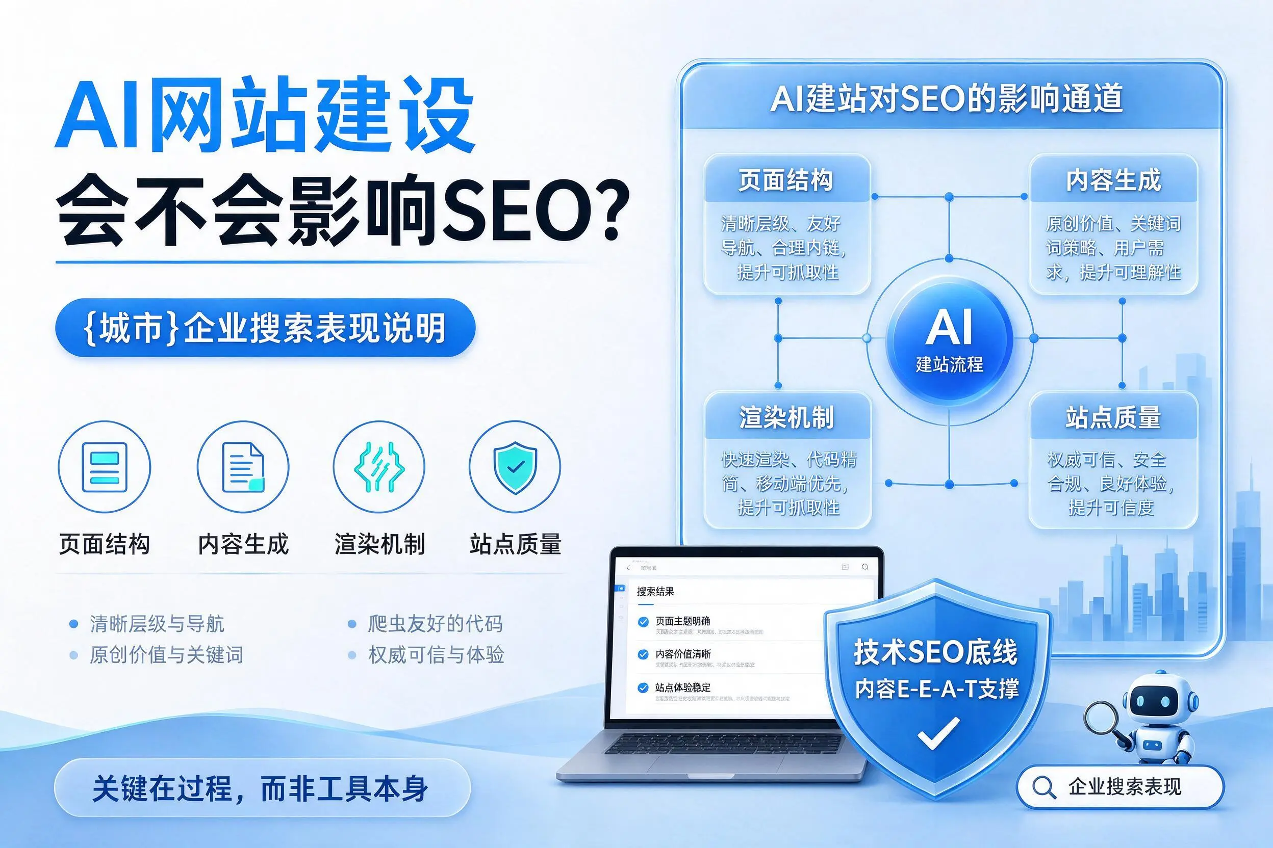 AI网站建设会不会影响SEO？日喀则企业搜索表现说明