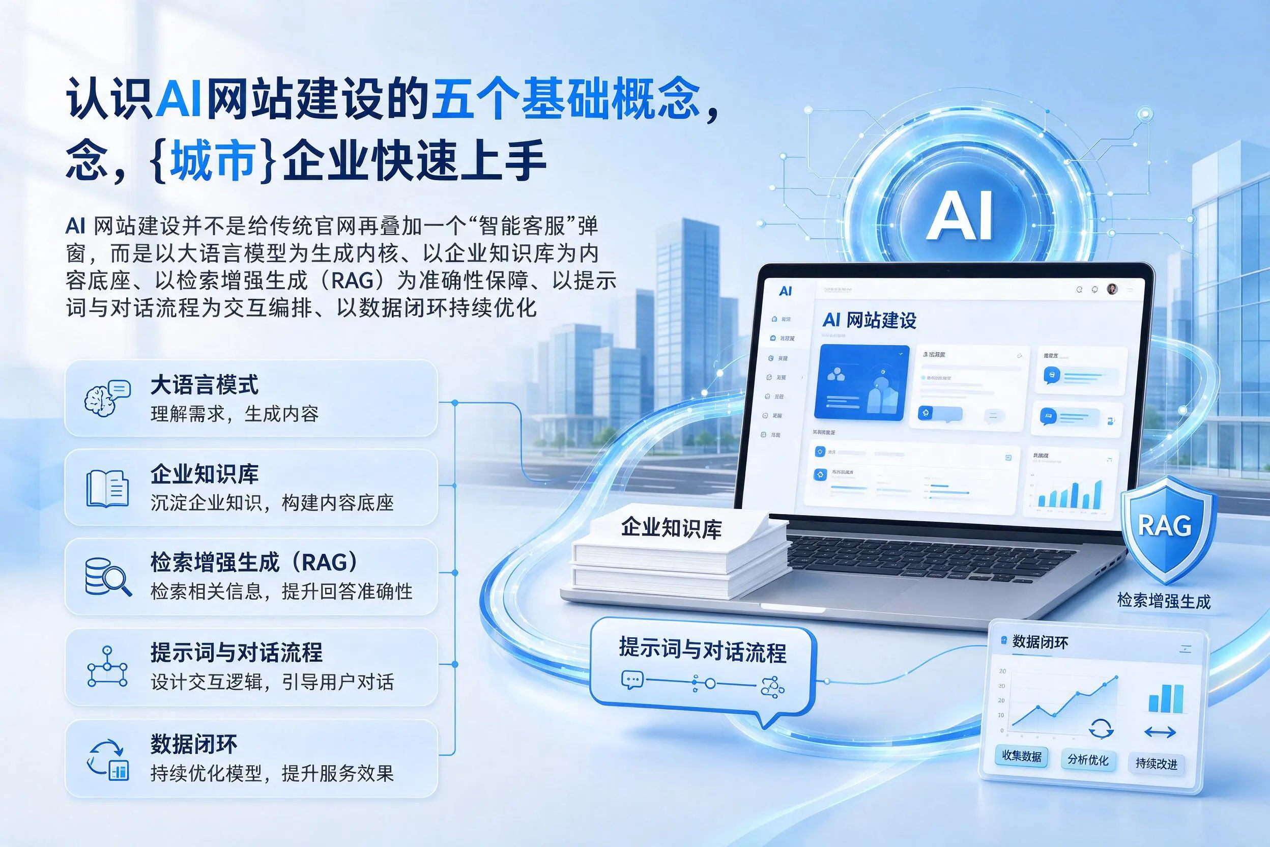 认识AI网站建设的五个基础概念，日喀则企业快速上手