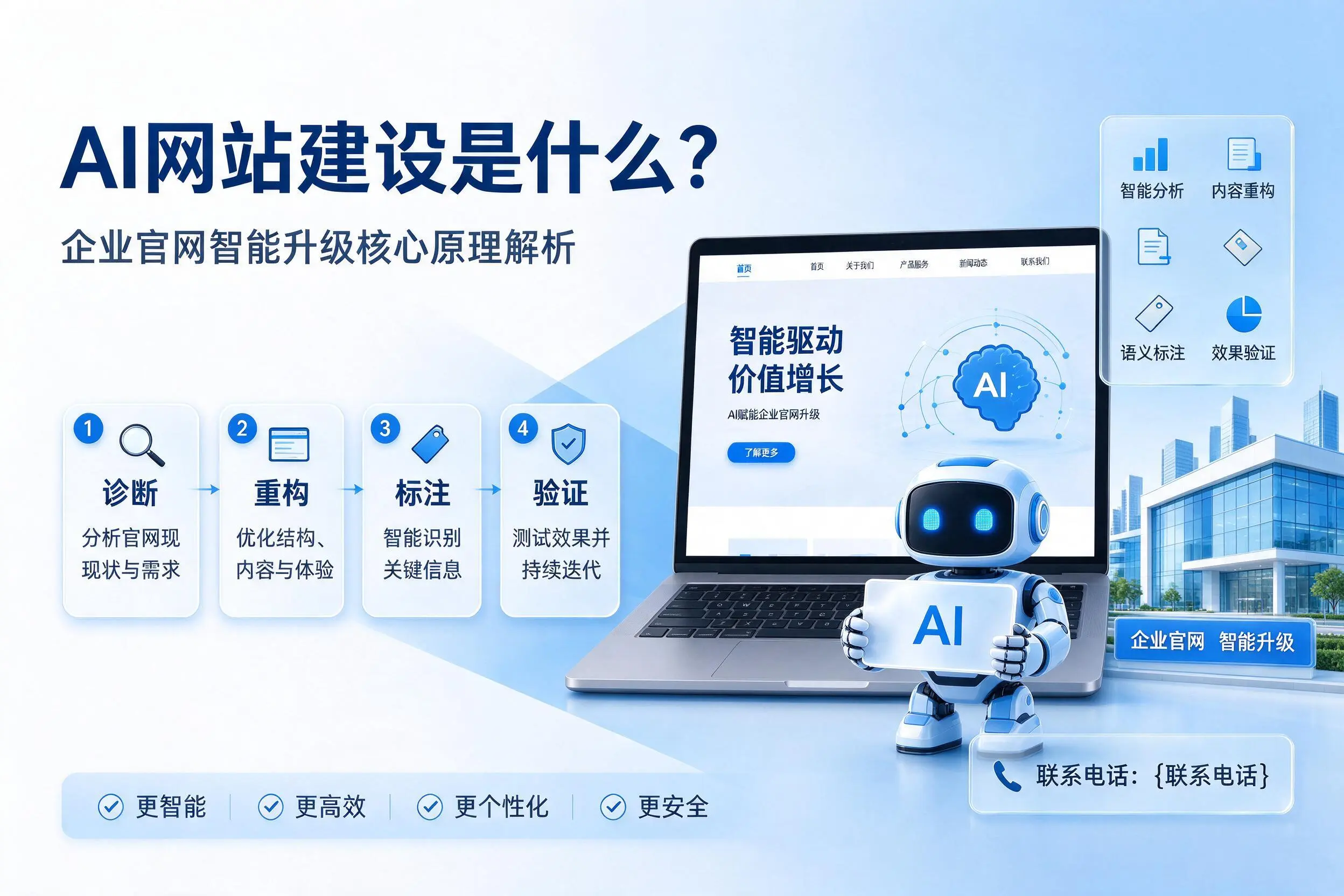 AI网站建设是什么？日喀则企业官网智能升级核心原理解析