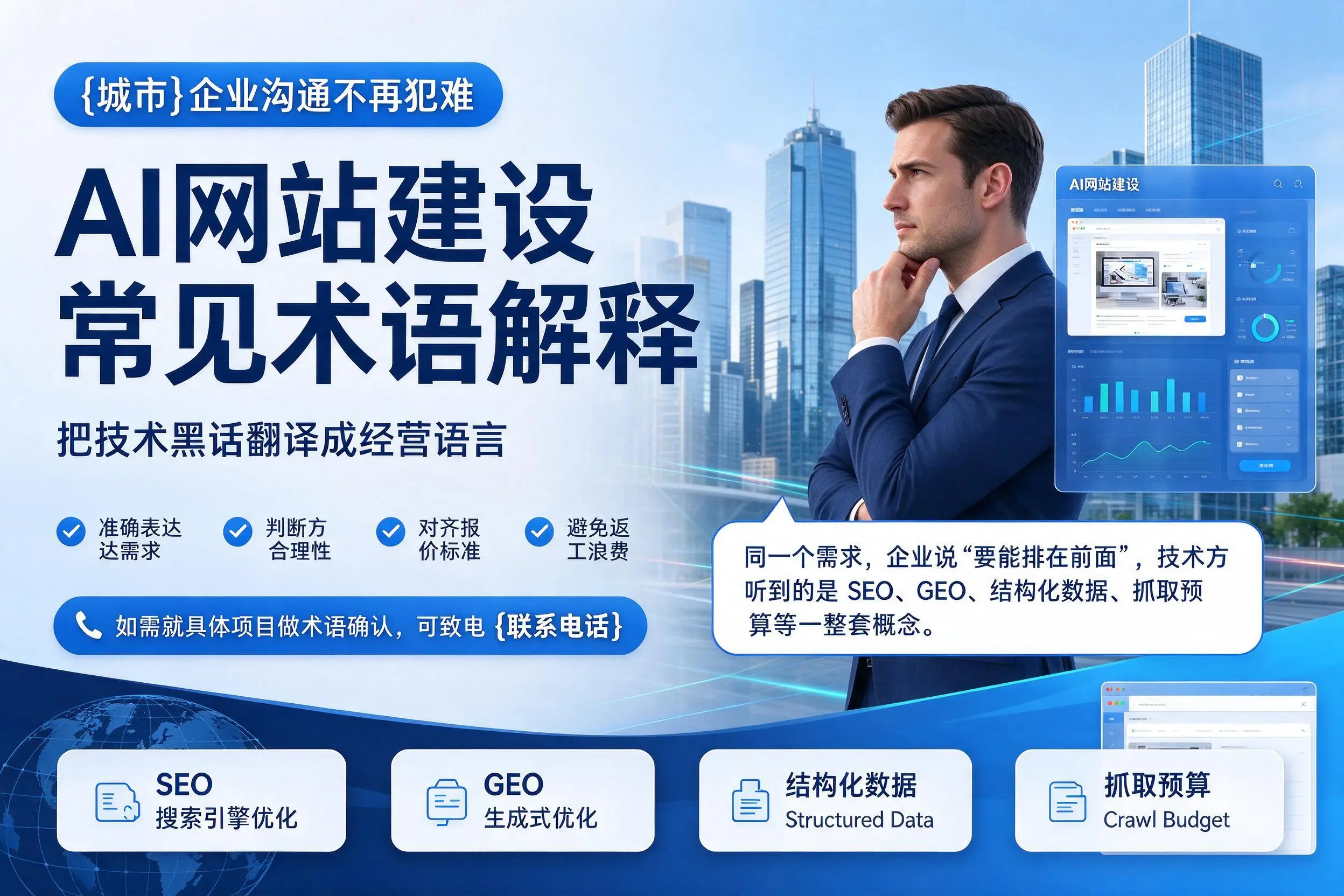 AI网站建设常见术语解释,日喀则企业沟通不再犯难