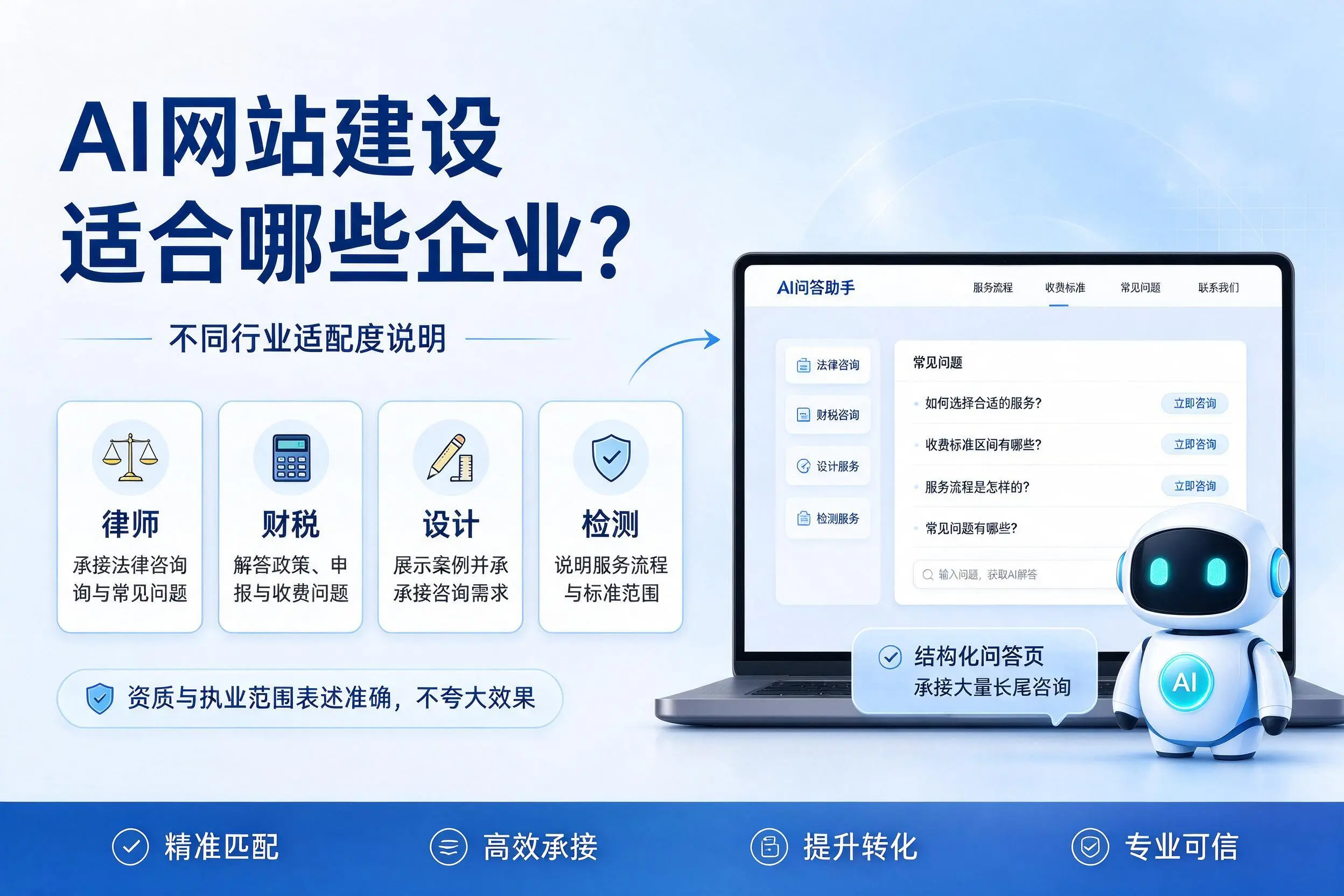 AI网站建设适合哪些企业?日喀则不同行业适配度说明